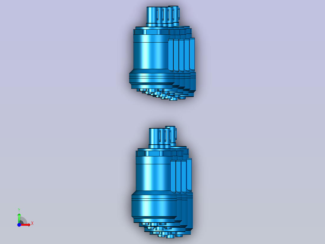 BMRL液压马达 平键型前视图