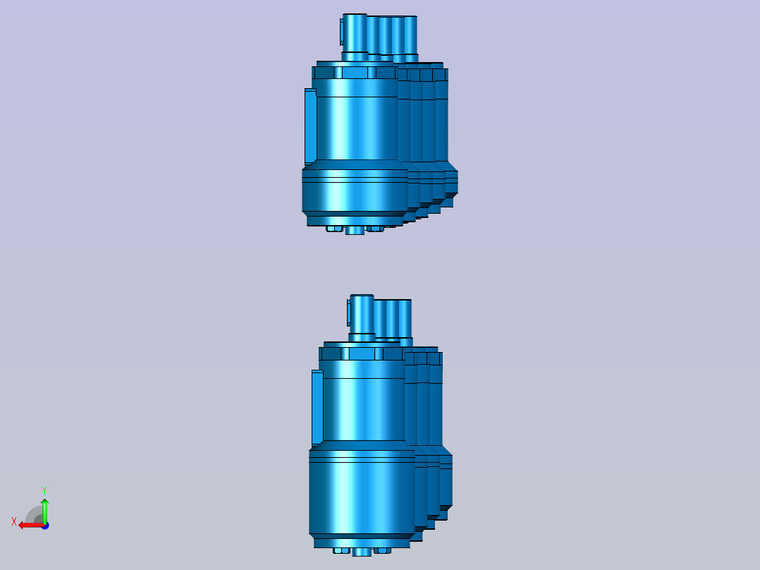 BMRL液压马达 平键型后视图