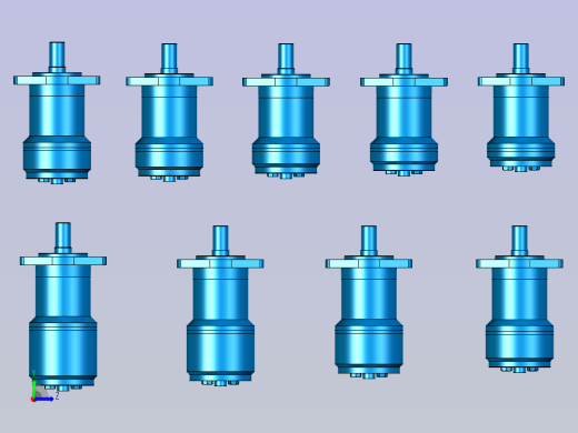 BMRL液压马达 平键型左视缩略图