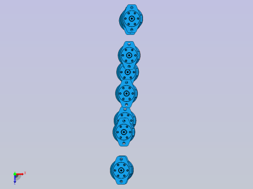 BMRL液压马达 平键型俯视缩略图