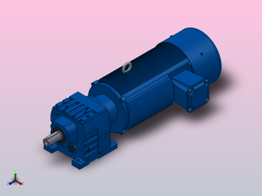 R27底脚轴伸式安装斜齿轮减速机R27-YVB0.75-4P-13.28-M1-0°