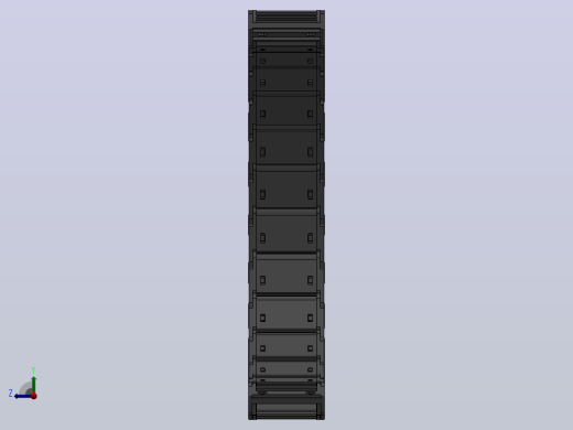 弯曲半径175内高25两侧打开型DB封闭式拖链_DMD25CDBA-25-57-175R-30右视缩略图