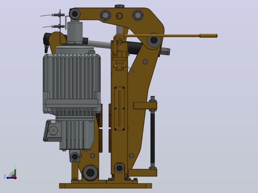 YP32系列电力液压盘式制动器YP32-3000-800×30-ⅠA-CL.RL.WL.HL右视缩略图