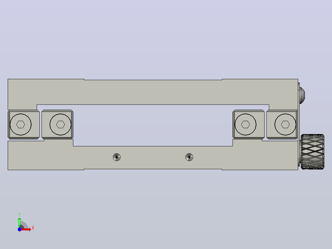 气动线性定位工作台MX80MC1X4系列前视图