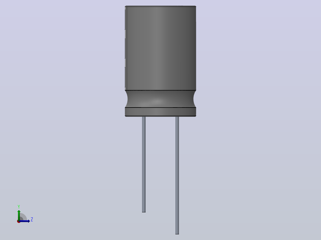 3.8V 220 f锂混合电容器左视图