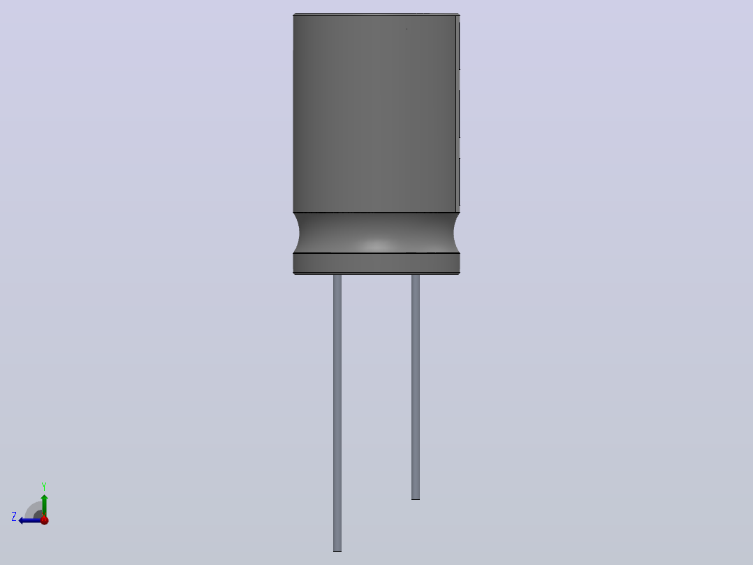3.8V 220 f锂混合电容器右视图