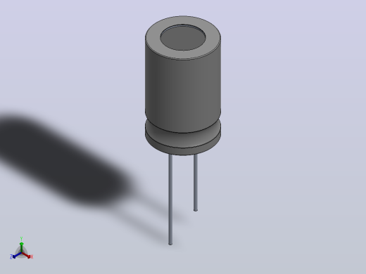 3.8V 220 f锂混合电容器正等轴测缩略图