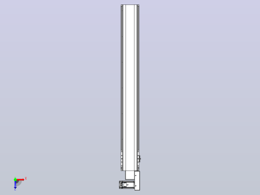 皮带直线轴半封闭可选导轨TPA-HNB-140D-120-L1050-MR-C-P40-N3俯视缩略图