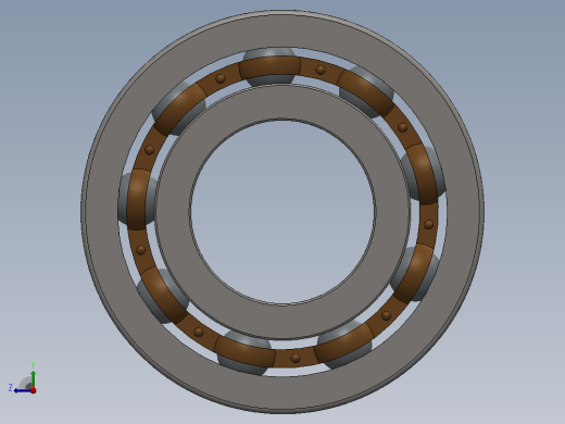 滚珠轴承右视缩略图