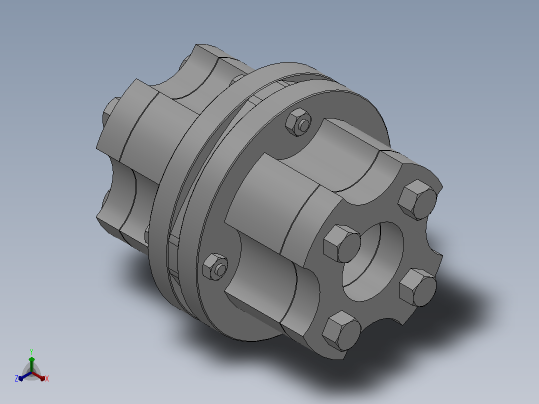 ZD3-5系列联轴器_ZD3-40-40主视图