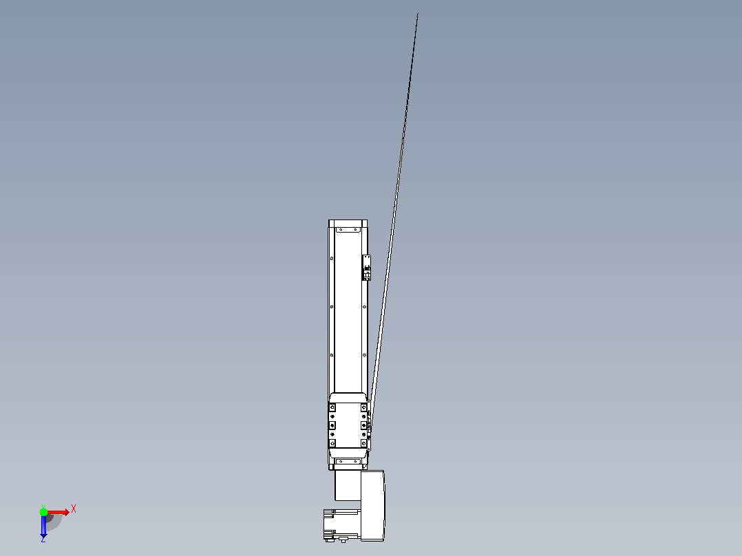机器人皮带驱动直线轴TPA-GCB-80-P60-L300-QR-M20-N3俯视图