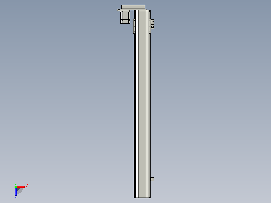 MT100BS半封闭丝杆滑台[MT100BS.L#.950.BL.P20.C3]俯视图