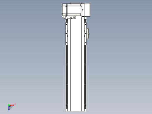 皮带直线轴半封闭可选导轨TPA-HNB-105D-90-L250-LU-C-P20-N3俯视缩略图