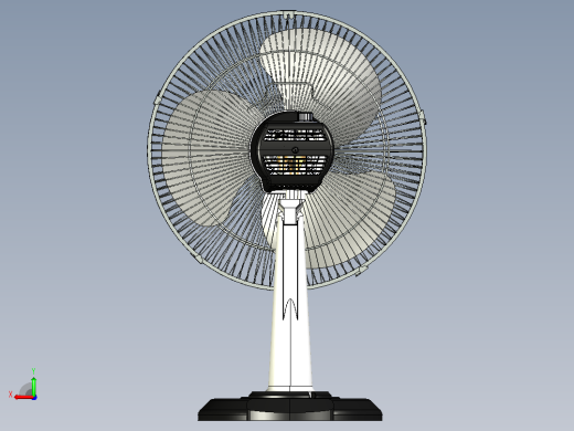 3D台扇后视缩略图