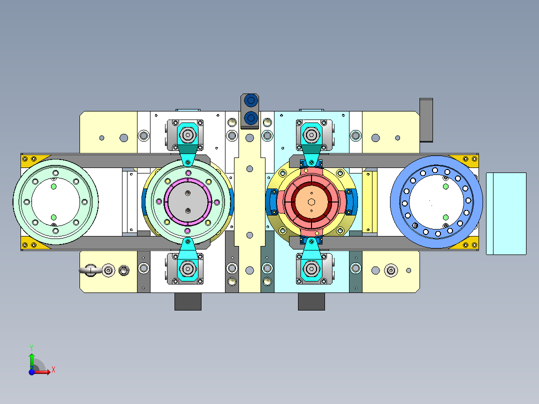 齿轮夹具前视图