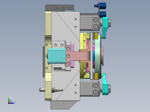 齿轮夹具左视缩略图