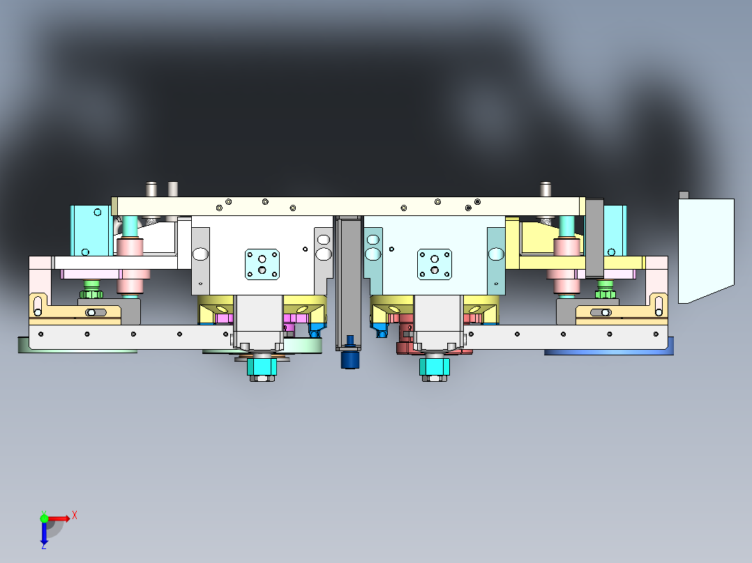 齿轮夹具俯视图