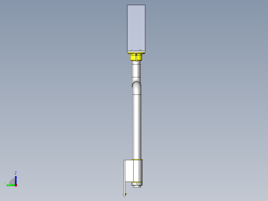 操作面板调整机构左视图