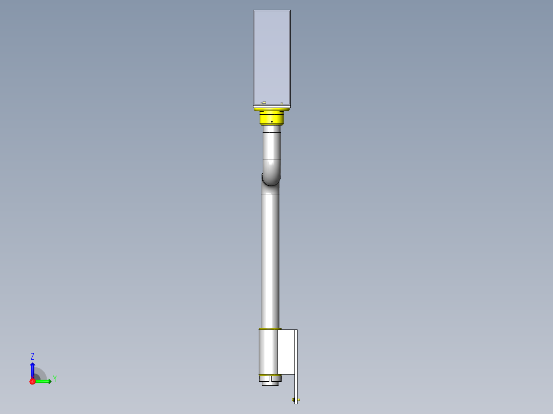 操作面板调整机构右视图
