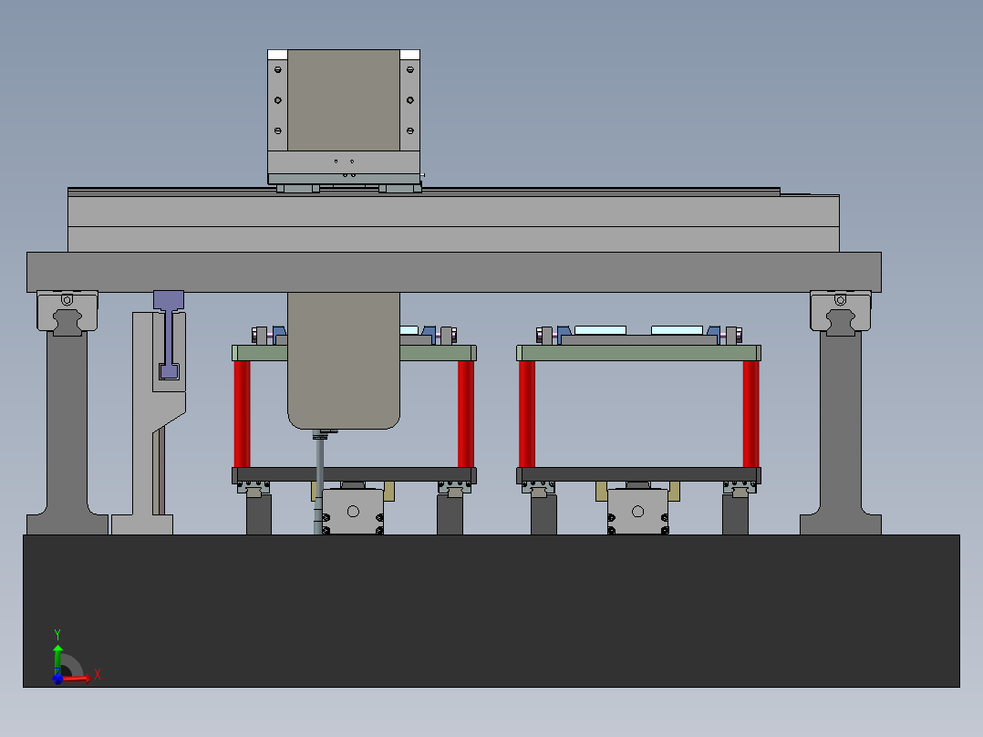 玻璃平面度检测机sw17可编辑前视图