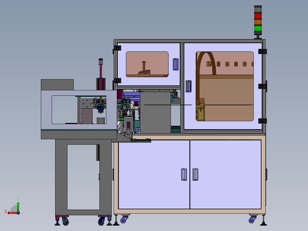 磁环组装自动压合平衡测试设备sw16可编辑后视图