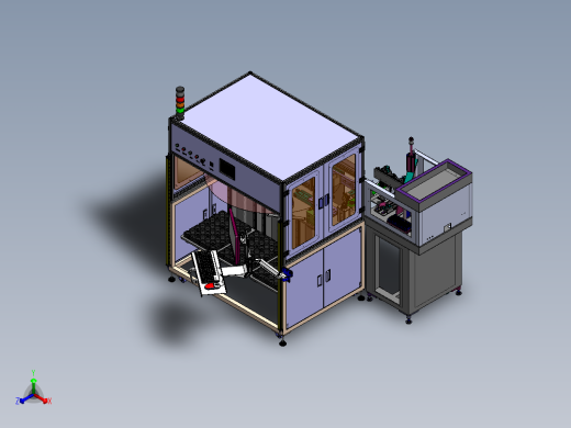 磁环组装自动压合平衡测试设备sw16可编辑正等轴测缩略图