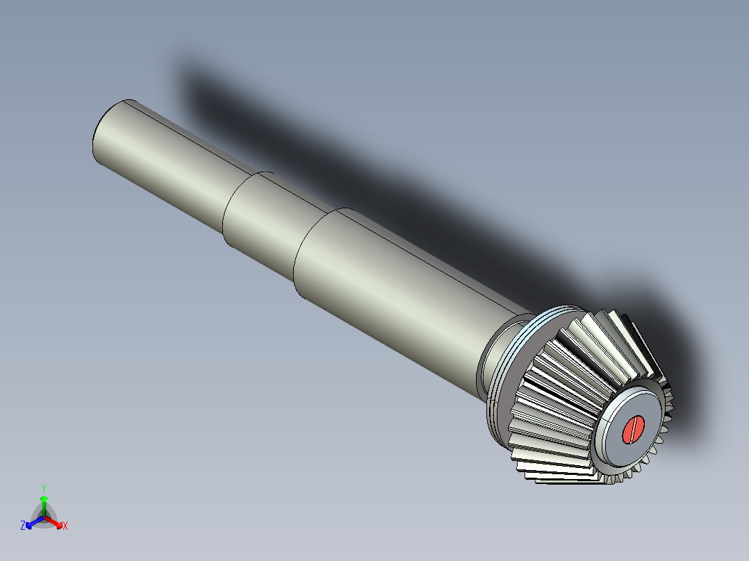 二级圆锥圆柱齿轮减速器ProE源文件G71 非标自动化设备3D图纸3D模型主视图