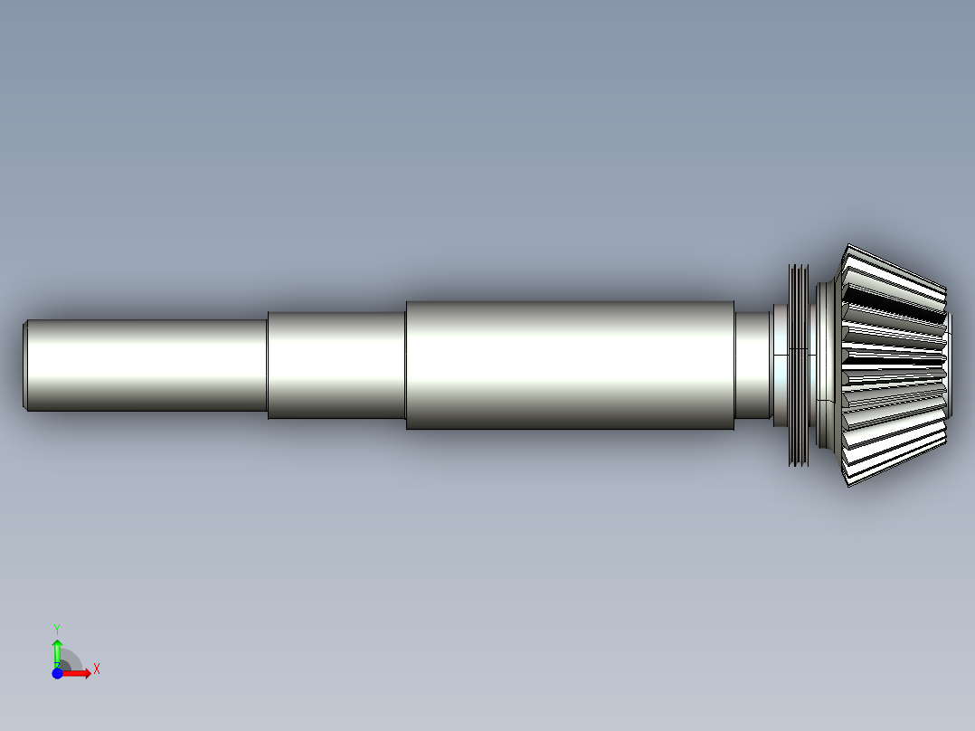 二级圆锥圆柱齿轮减速器ProE源文件G71 非标自动化设备3D图纸3D模型前视图