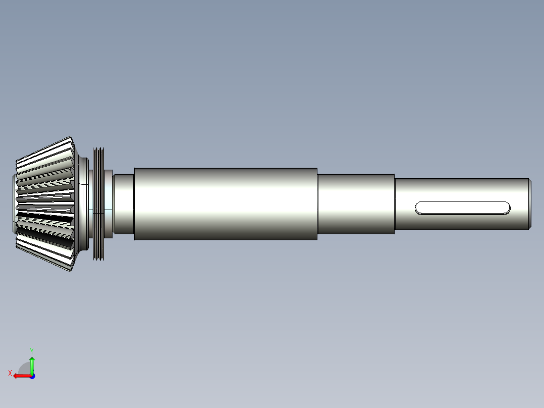 二级圆锥圆柱齿轮减速器ProE源文件G71 非标自动化设备3D图纸3D模型后视图