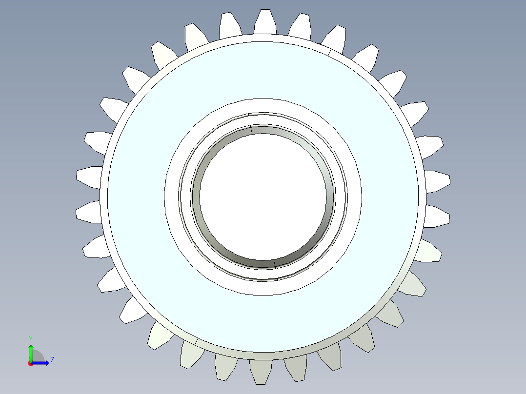 二级圆锥圆柱齿轮减速器ProE源文件G71 非标自动化设备3D图纸3D模型左视图