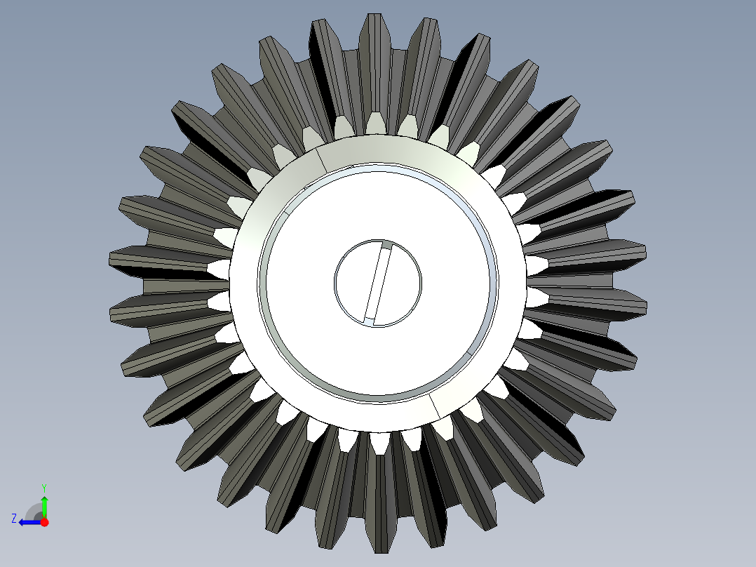 二级圆锥圆柱齿轮减速器ProE源文件G71 非标自动化设备3D图纸3D模型右视图
