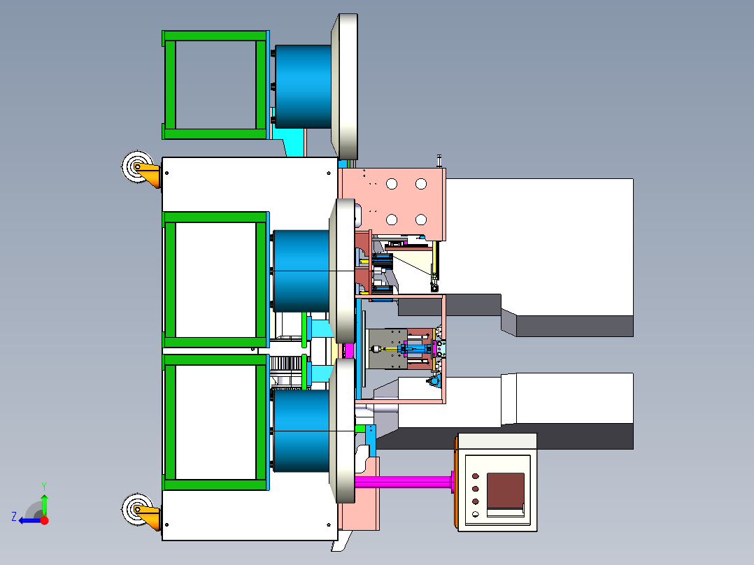医疗采血针全自动组装焊接机右视图