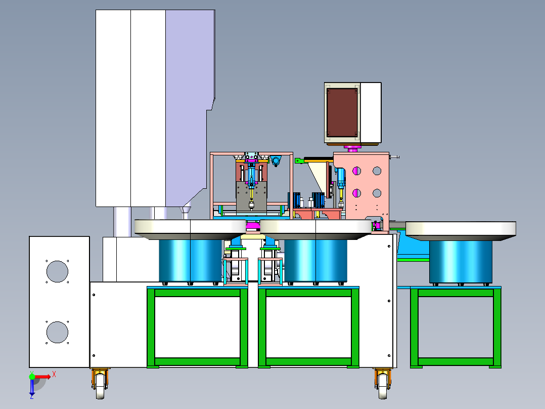 医疗采血针全自动组装焊接机俯视图