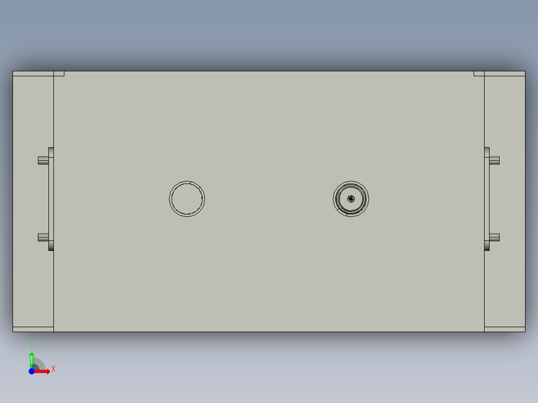 Quebrador破碎机3D数模图纸 STEP格式前视图