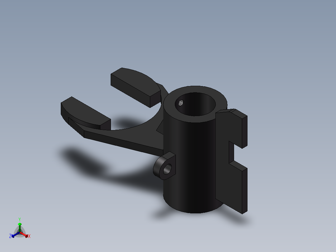 拨叉正等轴测图