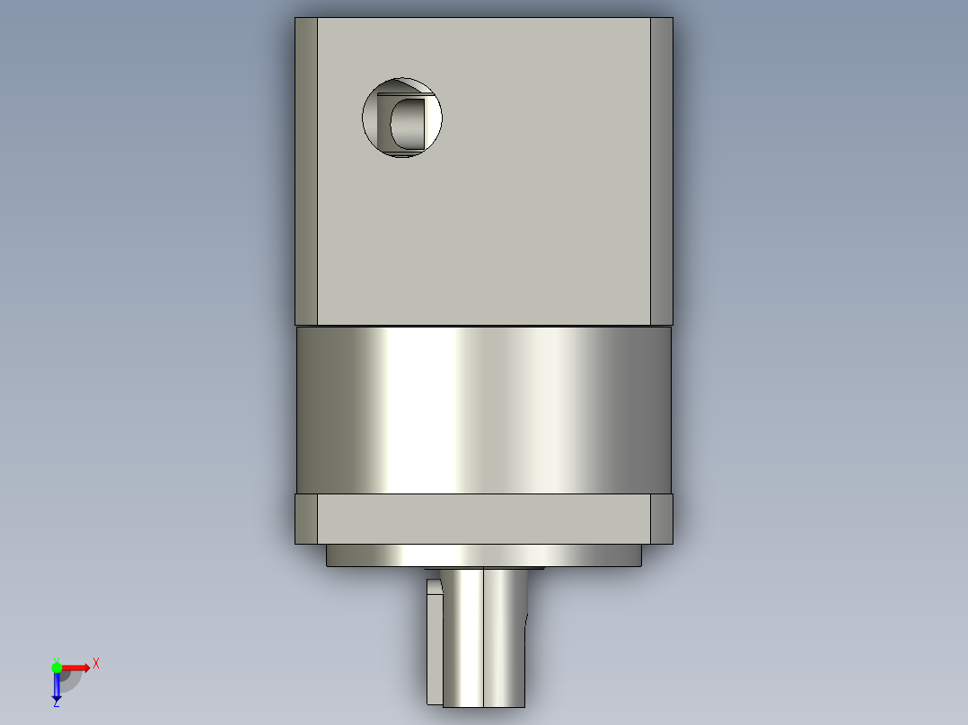 GNP60L1-14-50-70-M5中空旋转平台俯视图