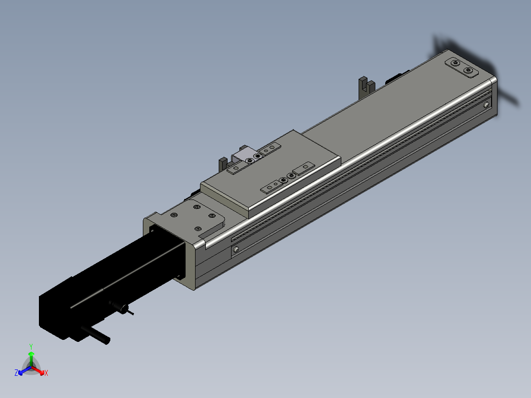 Toyo东佑达直线模组-ECH6-150-BC+煞車-反正等轴测图