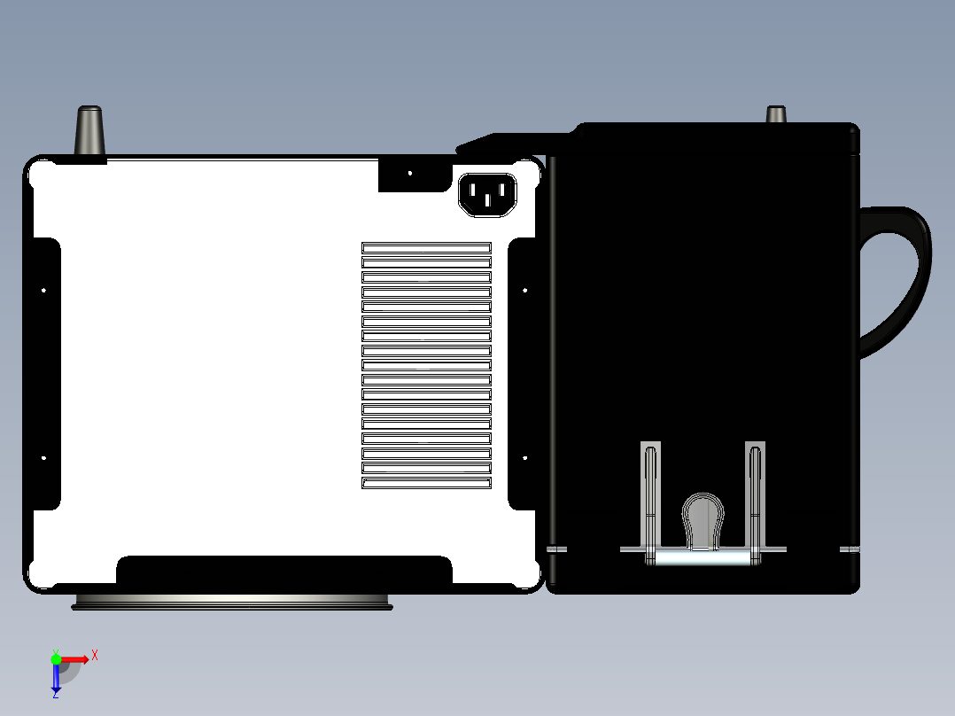 一体化早餐机俯视图