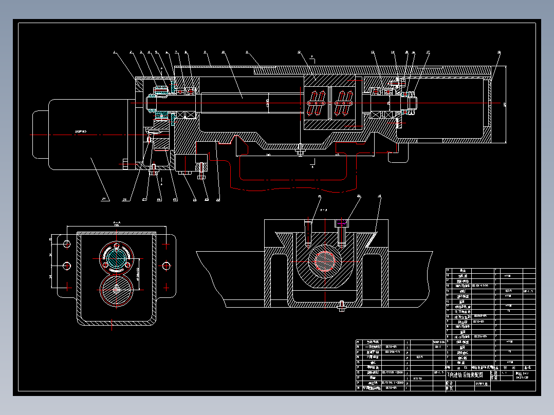 CK6140数控机床横向及纵向进给系统设计含CAD图纸+说明 XY进向CAD