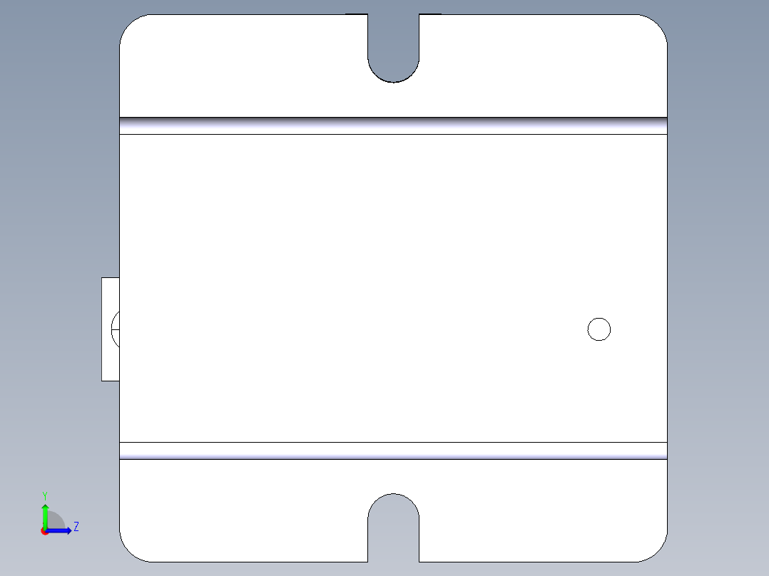 车床杠杆钻孔夹具（CAD图+CATIA三维）左视图