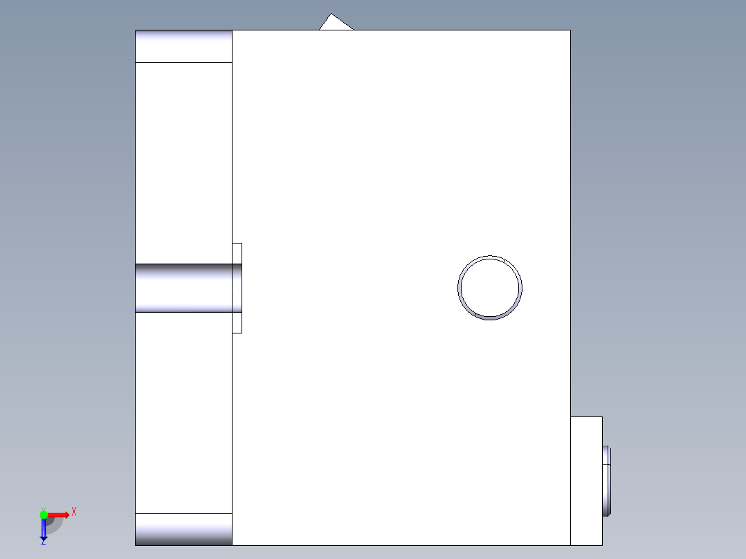 车床杠杆钻孔夹具（CAD图+CATIA三维）俯视图