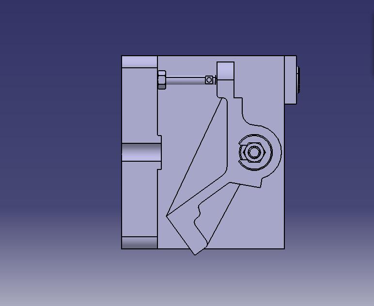 车床杠杆钻孔夹具（CAD图+CATIA三维）