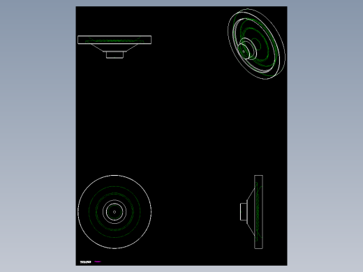 塑膠手輪VD.FP,VD.FP+I-2D多系列多零件图纸模型