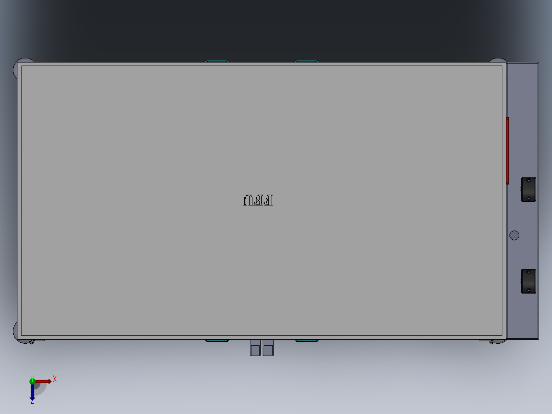 手机半自动贴膜机俯视图