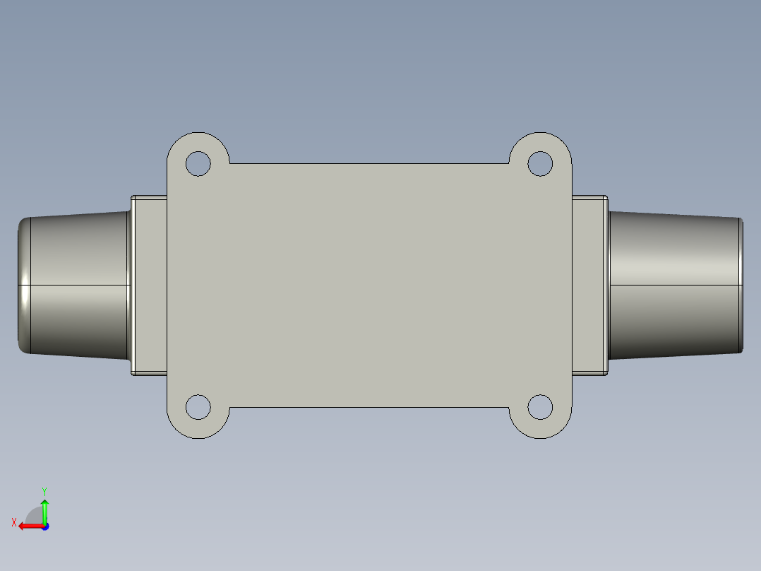 三位四通手动换向阀设计 1311408===三维通用格式后视图