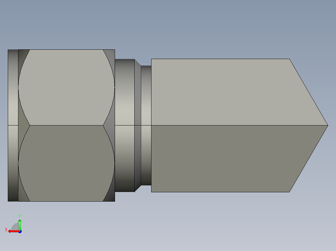 卡套式工业通用硬管接头16-12_cbu-s后视图