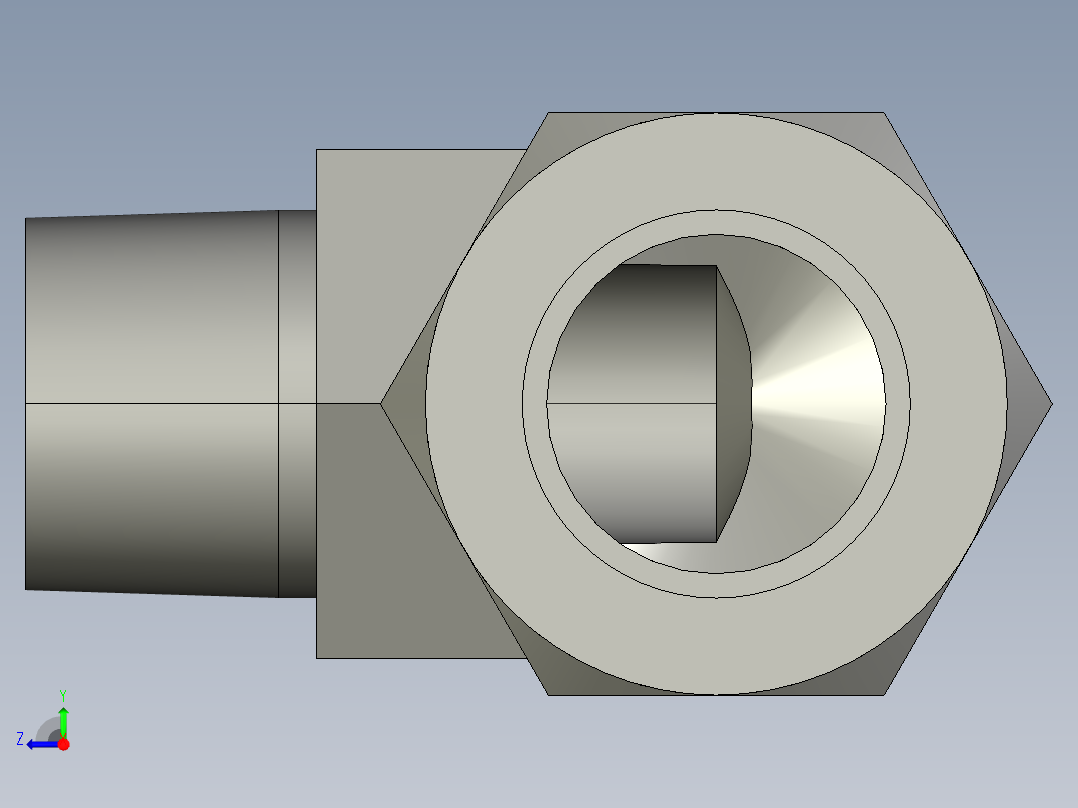 卡套式工业通用硬管接头16-12_cbu-s右视图