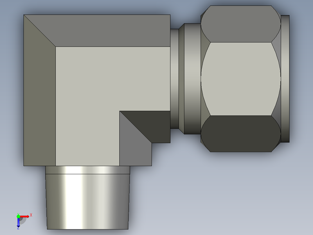 卡套式工业通用硬管接头16-12_cbu-s俯视图