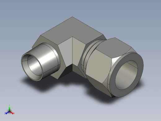 卡套式工业通用硬管接头16-12_cbu-s正等轴测缩略图