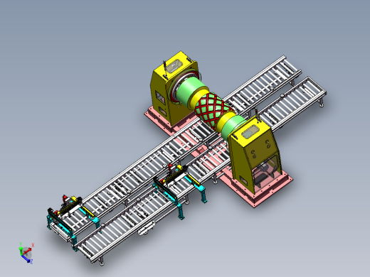 大型立式翻转切削加工生产线sw17可编辑